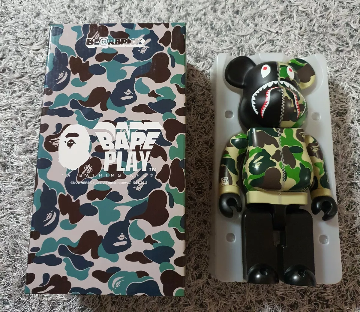 ABC camo 400% BE@RBRICK GREEN BAPEベアブリック-