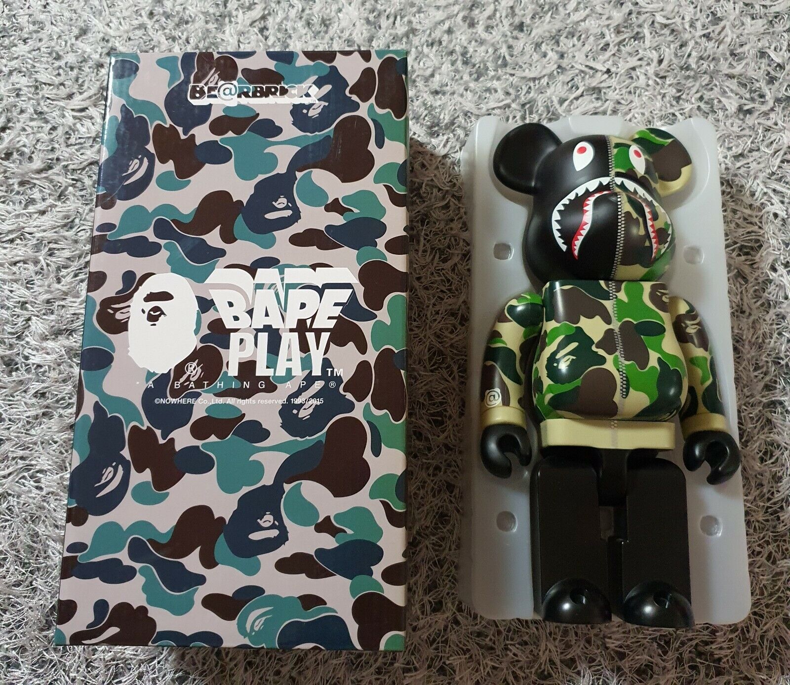 エンタメ/ホビーBE@RBRICK BAPE CDG CAMO SHARK 100 400