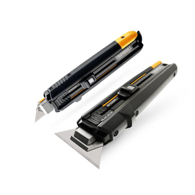 ToughBuilt Retractable Scraper Utility Knife + 5 Blades Multi Tool TB-H4S5-01