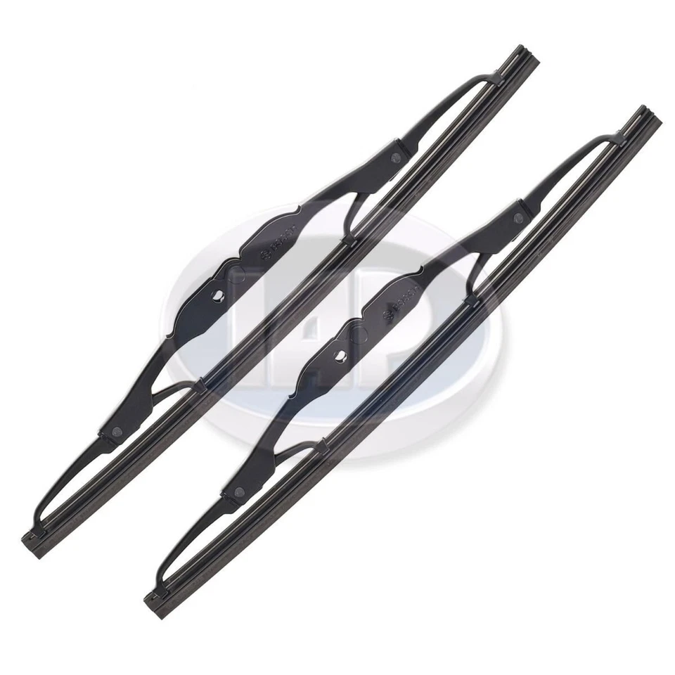 CONJUNTO DE 2 LIMPADORES VOLKSWAGEN SUPER BEETLE 1971-1972 BOSCH 11" FABRICANTE DE EQUIPAMENTO ORIGINAL - Imagem 2 de 4