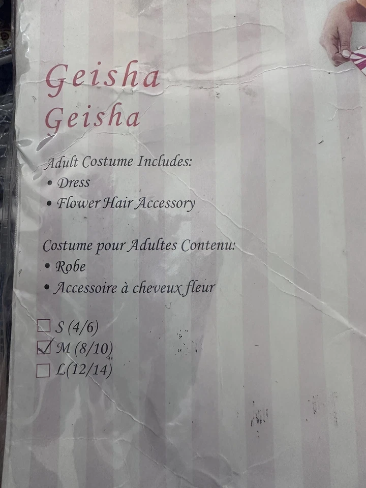 Fantasia cosplay fantasia de Halloween gueixa French Kiss feminina tamanho M (8/10) - Imagem 2 de 3