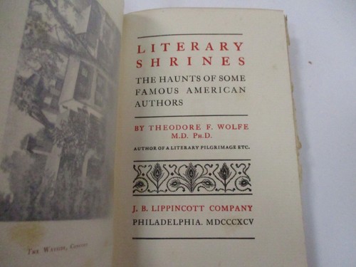 Literary Shrines by Theodore F Wolfe 1895 - Fifth Edition - Imagen 9 de 11