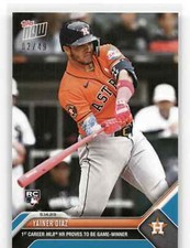🟦 YAINER DIAZ 1st Career Home Run 2023 Topps Now #291 Houston Astros Blue 02/19