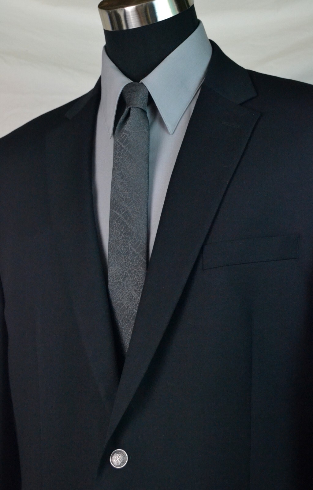 Classic Solid BLACK BLAZER with Silver Buttons (S… - image 2