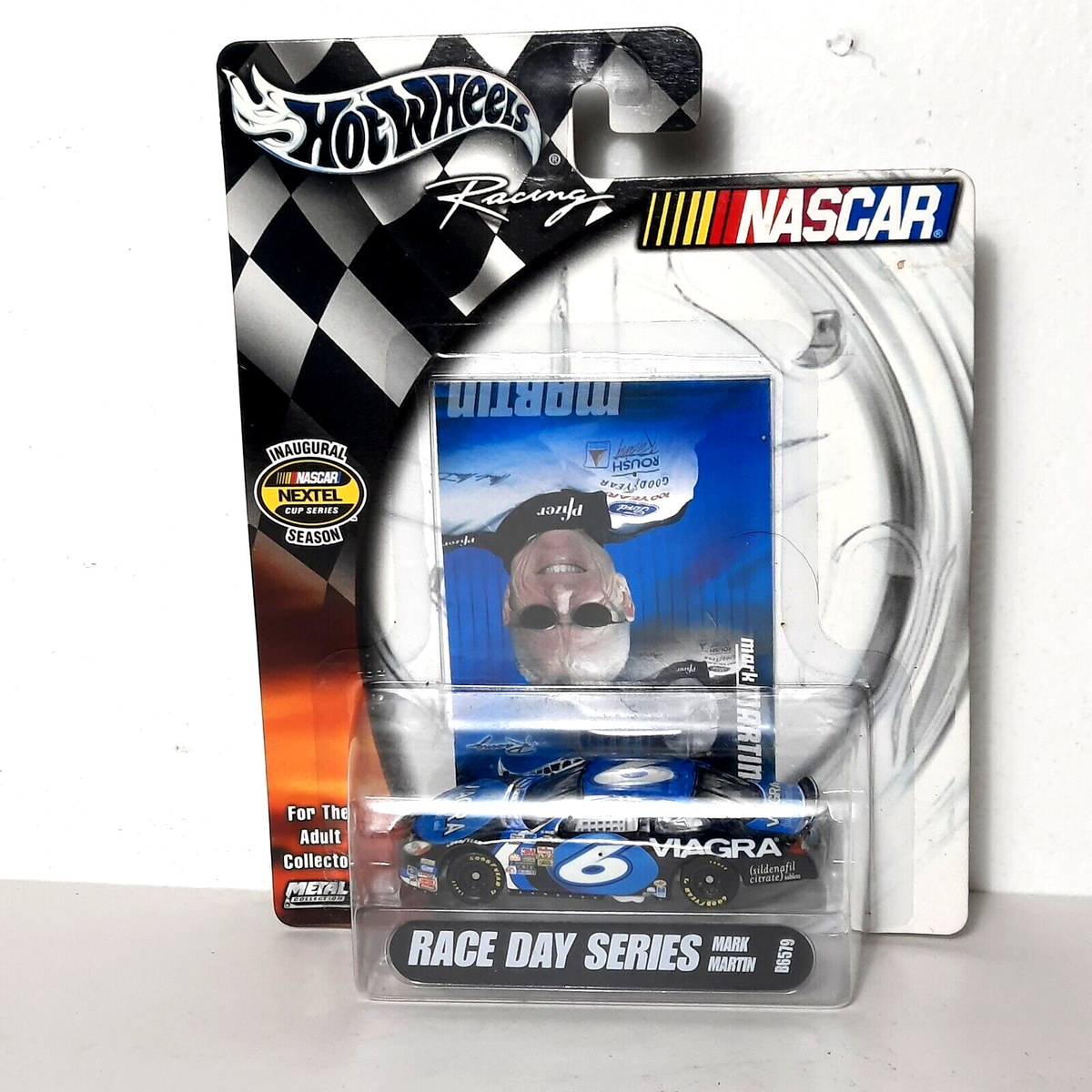 NASCAR Hot Wheels Racing Viagra Race Day Series Mark Martin #6