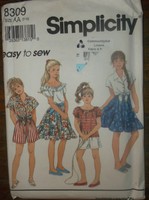 Uncut, Unused Pattern, Easy Summer Wardrobe Preteen Girl Size 7-10, C. 1993 Uncut, Unused Pattern, Easy Summer Wardrobe Preteen Girl Size 7-10, C. 1993