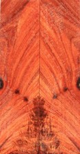 Knife Scales Blood Wingceltis Hardwood Bookmatched Handles 6"x3.2"x0.42"