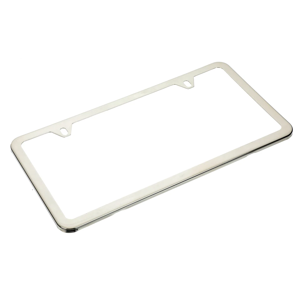 Marco de matrícula cromado en blanco OEM 2011-2017 Mitsubishi Eclipse MZ313525 Foto 3 de 4