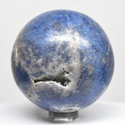 2.1'' Blue Dumortierite Sphere Natural Mineral Sparkling Quartz Crystal Ball Peru