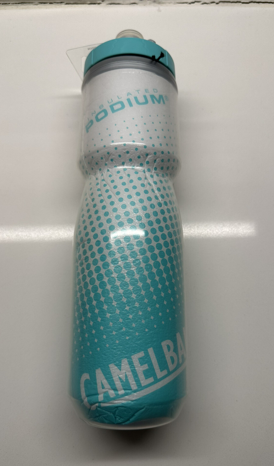 NEW Camelbak Podium Chill Insulated Bicycle Water Bottle 24oz Teal Dot FREE Ship