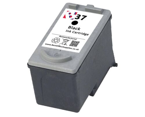 Refilled PG 37 Black Ink fits Canon Pixma MP140 Printer series - Picture 2 of 5