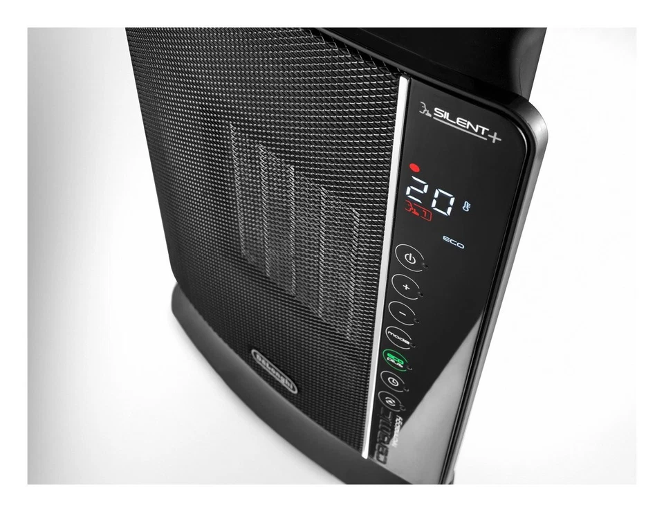 De Longhi Termoventilatore 2400W 70m³ SILENT+ Dch7993Er Bc Black 0114482109 - Immagine 3 di 4