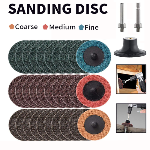 10/30Pcs 50mm Type R Roll Lock Quick Change Discs With Shank Kit For ...