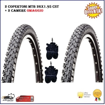 2 Copertoni Mtb 26x1.95 CST C1027 Gomme Mountain Bike + 2 Camere Pneumatici  | eBay