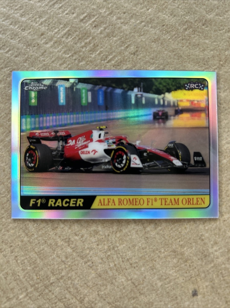 2022 Topps Chrome Formula 1 #T68-GZ Zhou Guanyu Alfa Romeo 2022 Topps Chrome Formula 1 #T68-GZ Zhou Guanyu Alfa Romeo