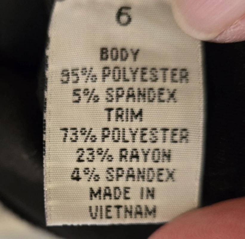 VETEMENTS Abito a tubino AA Studio AA righe bianche e nere con lati neri maglia elasticizzata 6