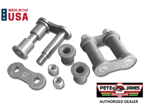 Pair Rear Leaf Spring Shackles 2 1/4