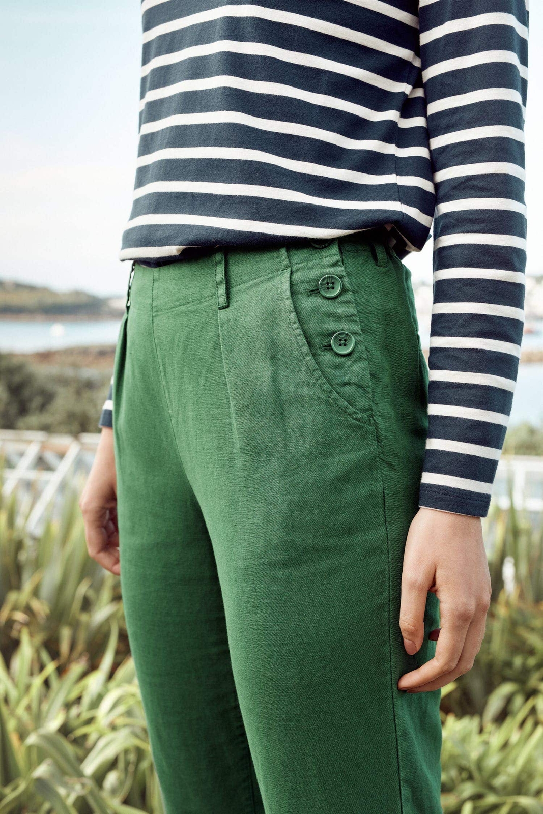Seasalt Women's Trousers green Nanterrow Trousers Tall Sycamore eBay