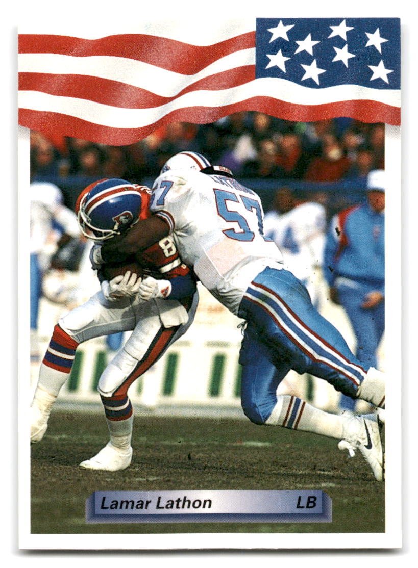 Lamar Lathon 1992 All World #253 Houston Oilers FOOTBALL