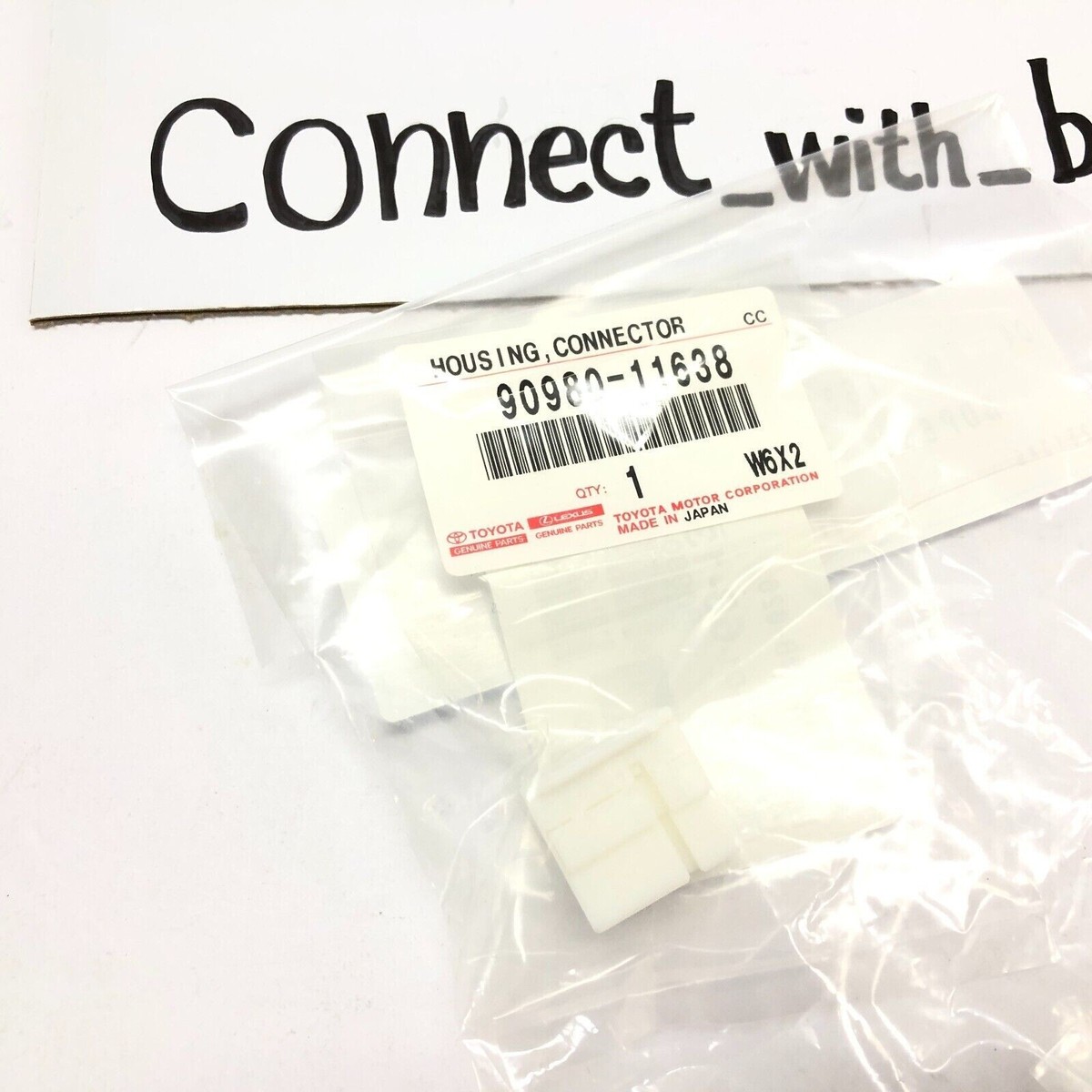 TOYOTA Genuine HOUSING, CONNECTOR 90980 - 11637 / 90980 - 11638 | eBay