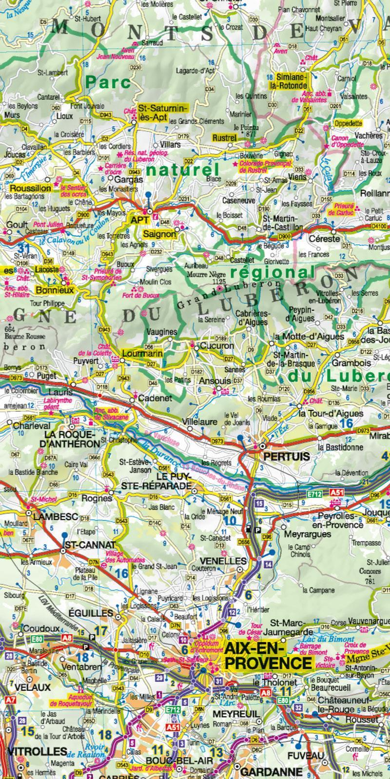 Thumbnail - Motourmaps Provence-alpes-côte D'azur (französische Alpen Süd) Auto-
