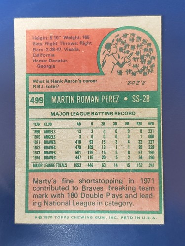 Tarjetas de béisbol Topps 1975 completan tu conjunto que elijas elegir cada una #440 - 660 - Imagen 89 de 262