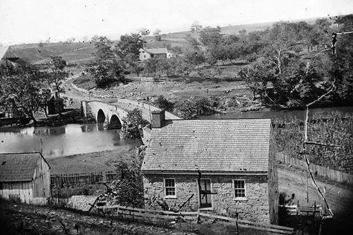New 5x7 Civil War Photo: East View of Town, Sharpsburg Maryland - Antietam