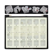 Orthodontic Bracket Ceramic Metal Slot Aesthetic Braces Roth 018 022 3M Clarity