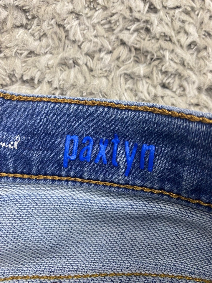 Jeans 7 For All Mankind Niña 12 Juveniles Paxtyn Ajustados Tiro Medio Elastizados Denim Foto 4 de 4