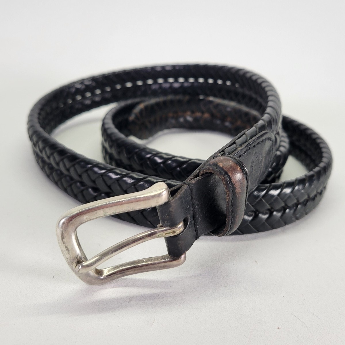 Fossil Woven Leather Belt Men main image 3