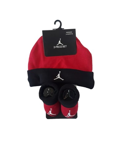 Nike Air Jordan Graphic Hat and Booties 2-Piece Set Newborn 0-6 Months