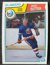 1983-84 Brent Sutter New York Islanders NHL O-Pee-Chee Card #18