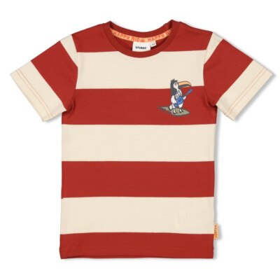 STURDY T-Shirt Happy Rio Blockstreifen brique Gr.122 SOMMER 2025 NEU 
