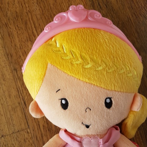 Fisher Price PRINCESS DOLL RATTLE 28cm Baby Plush Soft Stuffed Toy Play Sound - Picture 2 of 8