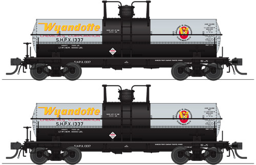 Broadway Ltd 6469 WYANDOTT CHEMICAL 6K galones tanque coche conjunto (2) nuevo en caja | Zustand: New