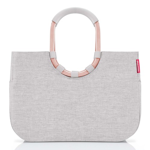 reisenthel Loopshopper L Shopper Schultertasche Twist Sky Rose hellgrau Neu - 第 1/3 張圖片