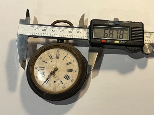 Taschenuhr Antik Stahl Pendel Anelzubehör L'Zustand (199-13/P7) - Bild 9 von 9