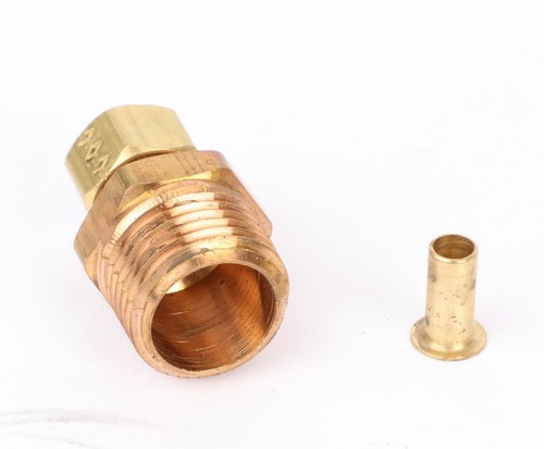 Brass Fairview 468-6D Tube Fitting, 3/8" Poly Tube OD x 1/2" Male NPT, 4686D - Picture 3 of 5