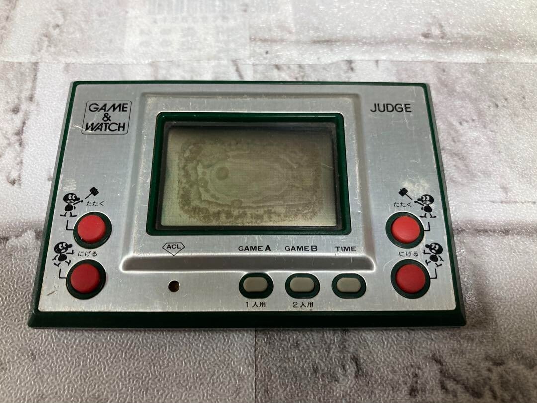 Nintendo GAME & WATCH JUDGE Green ver. IP-05& MICKEY MOUSE MC-25