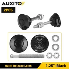 Push Button Quick Hood Release Bonnet Pin Lock Clip Car Bumper Universal Latch