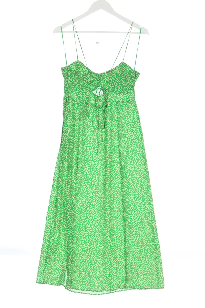 ZARA Abito scamiciato Donna Taglia IT 44 verde bianco sporco stile