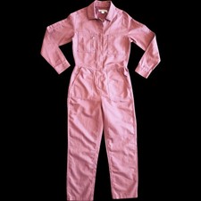 Outerknown NWT Station Jumpsuit XS Dusty Pink Rose Organic Cotton Linen