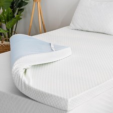 3 Inch Gel Memory Foam Mattress Topper Twin Size, Cooling Bed Twin, White