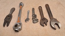 6 wrench tool lot Barnes Keystone Ajax Williams Elgin Dog bone Diamond 4" plus