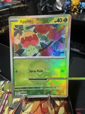 Pokemon TCG: Applin 009/131 - Prismatic Evolutions - Poke Ball Reverse Holo, NM
