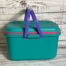 VTG. EAGLE CRAFFT Sewing Storage Tote Organizer w/ Tray
