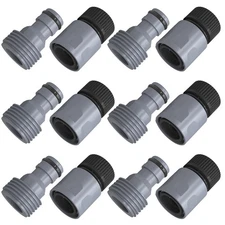 Garden Hose Quick Connector 3/4 Inch Plastic Garden Hose Quick Connect Fittin...
