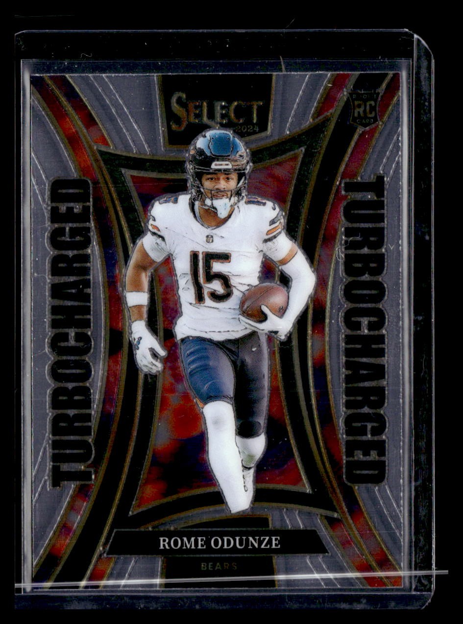 2024 Panini Select #22 Rome Odunze Rookie Turbo Charged