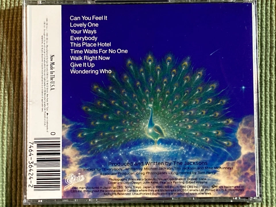 THE JACKSONS TRIUMPH 9 TRACK CD w/CAN YOU FEEL IT FREE SHIPPING Foto 2 de 2