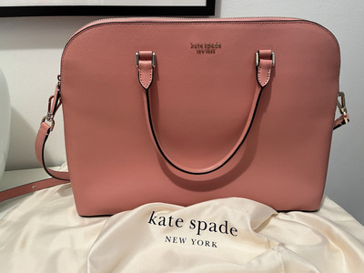 Damen Notebook Tasche Kate Spade Leder altrosa